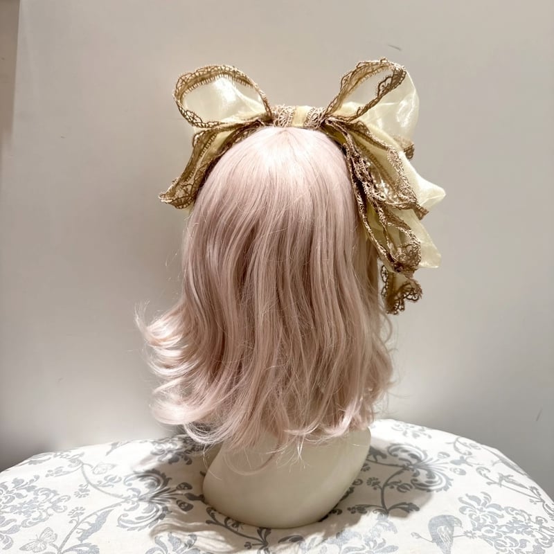 オーガンジー&シャンタンカチューシャ オーガンジー&シャンタンカチューシャ