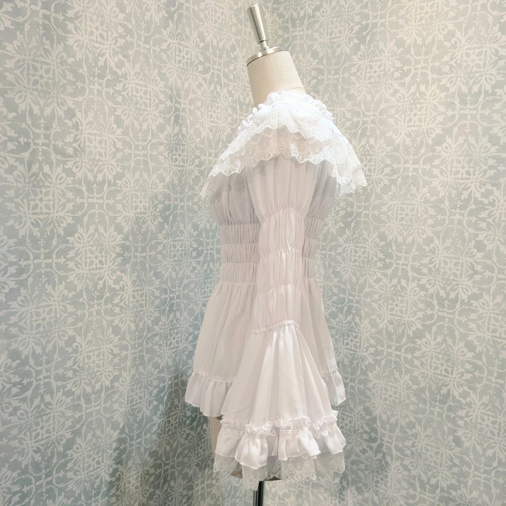 スタンディングカラープリンセススリーブブラウス【ATELIER PIERROT】 スタンディングカラープリンセススリーブブラウス【ATELIER PIERROT