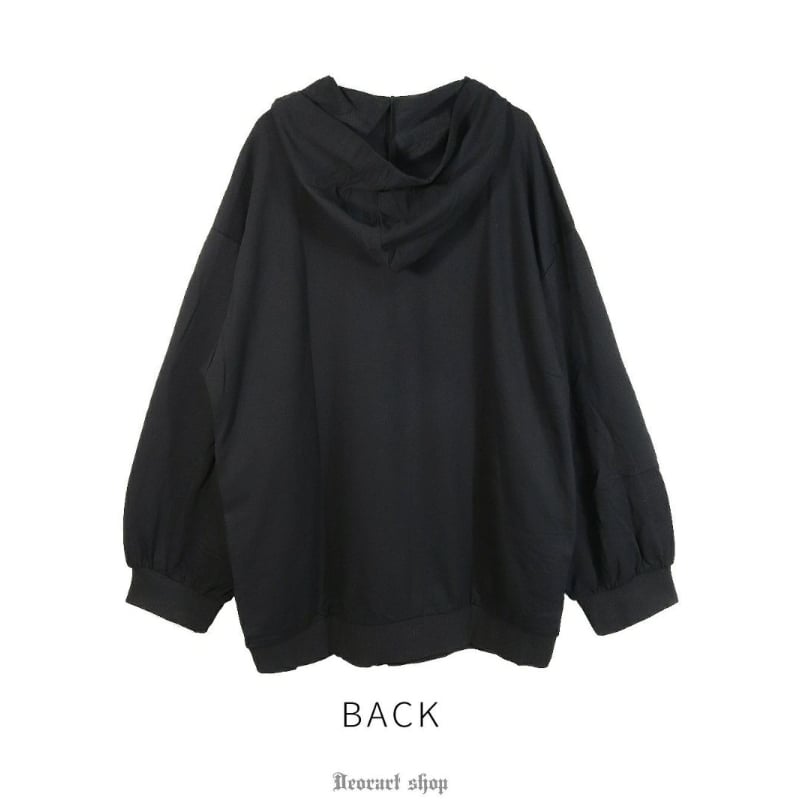 Deorart】 [和GOTH] オーバーサイズ ・プリントプルパーカー [ 宵-yoi-