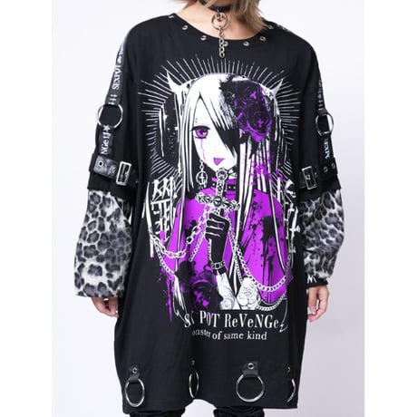 SEXPOT ReVeNGe カスタム一点ものカットソー SEX POT ReVeNGe - SEXPOT ReVeNGe カスタム一点ものTシャツの通販 by