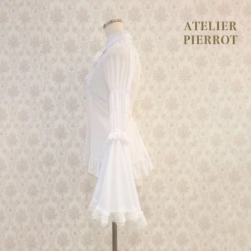 col pierrot Stand Collar ブラウス ATELIER-PIERROT】Stand Collar Princess Sleeve B