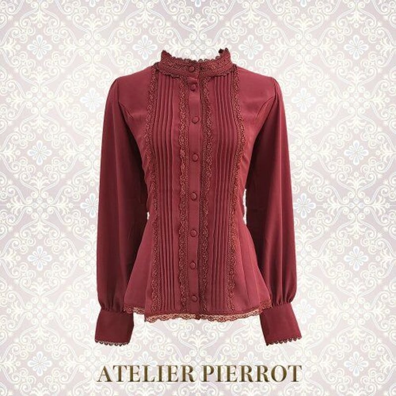 ATELIER PIERROT Calmato Blouse シフォンブラウス ATELIER PIERROT Calmato Blouse シフォンブラウス