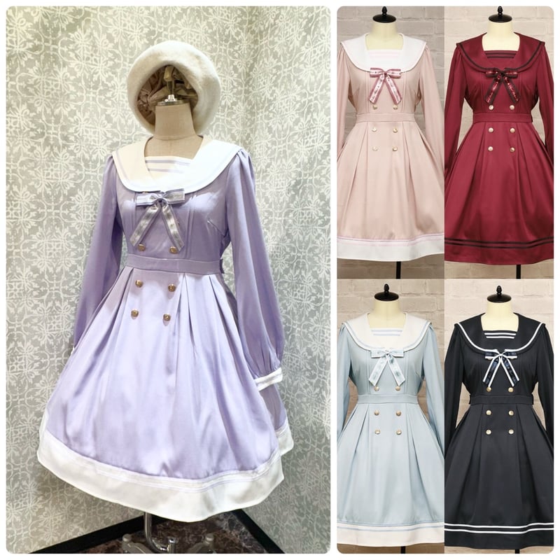 Amavel】Message Ribbon セーラーワンピース/125171139 | KI