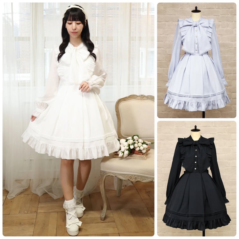 Amavel】Frill Lace ボウタイワンピース/126170158 | KIST O