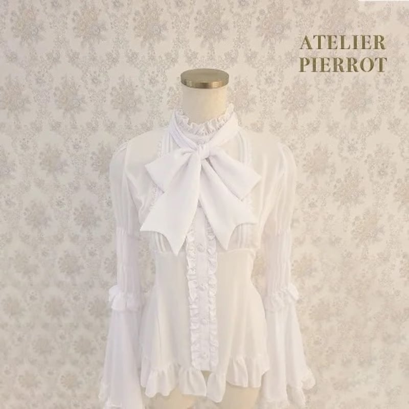 ATELIER-PIERROT】Stand Collar Princess Sleeve B