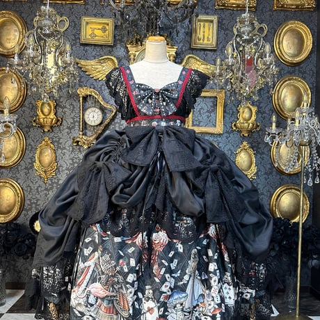 【Royal Princess Alice】Dark Alice World　オーバースカート（黒）【即納品】