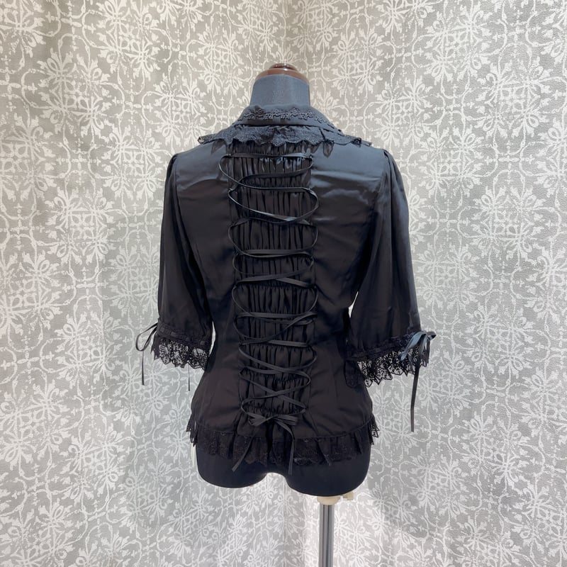 ATELIER PIERROT Vallée lys ブラウス 黒