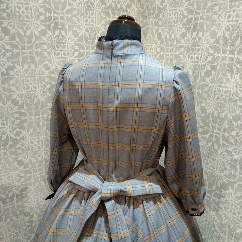 sheller シェリエ　チェックワンピース シェリエ sheller クラシカルジャケットドレス チェック