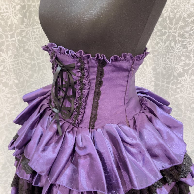 美品】ATELIER PIERROT 4段ミニコルセットドレス パープル