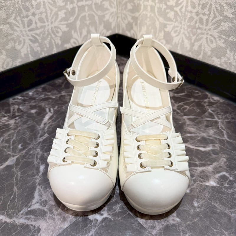 ATELIER PIERROT PUMPS/厚底 パンプス Lace-Up Platform Pumps by Atelier Pierrot