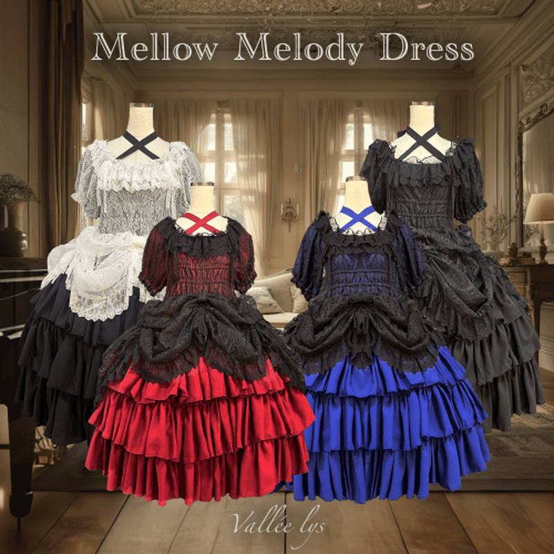 アトリエピエロ セット売り ATELIER-PIERROT/Vallée lys】Mellow Melody Dress