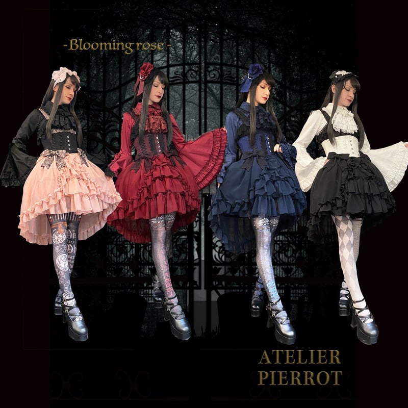 ATELIER-PIERROT】-Blooming Rose- ショートコルセット/TPC- ATELIER-PIERROT】-Blooming Rose- ショートコルセット/TPC-