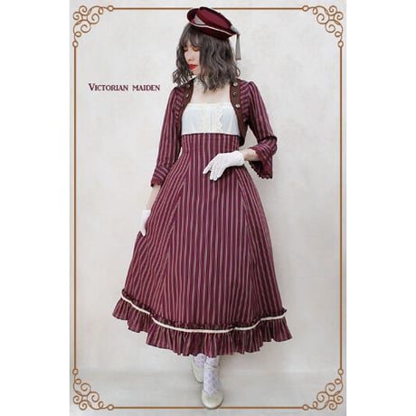 【Victorian maiden】 サマーストライプバッスルスカート