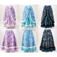 【Qutie Frash】和柄ロングスカート（9870-SK）