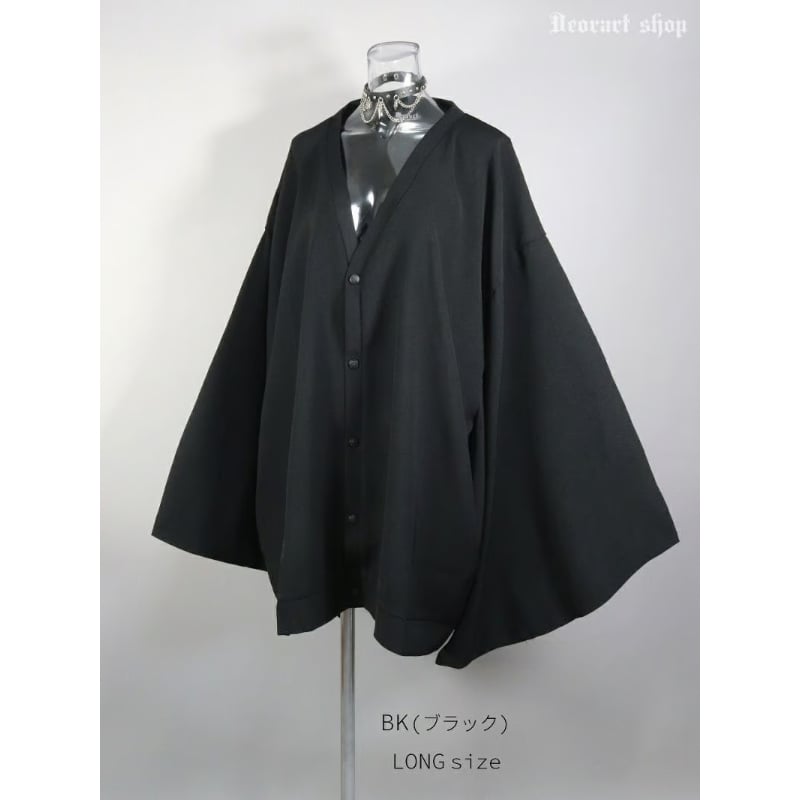 Deorart❤️和装羽織風カーディガン Deorart】[KIMONO袖] オーバーサイズ・ Vカーディガン (着物袖・振袖