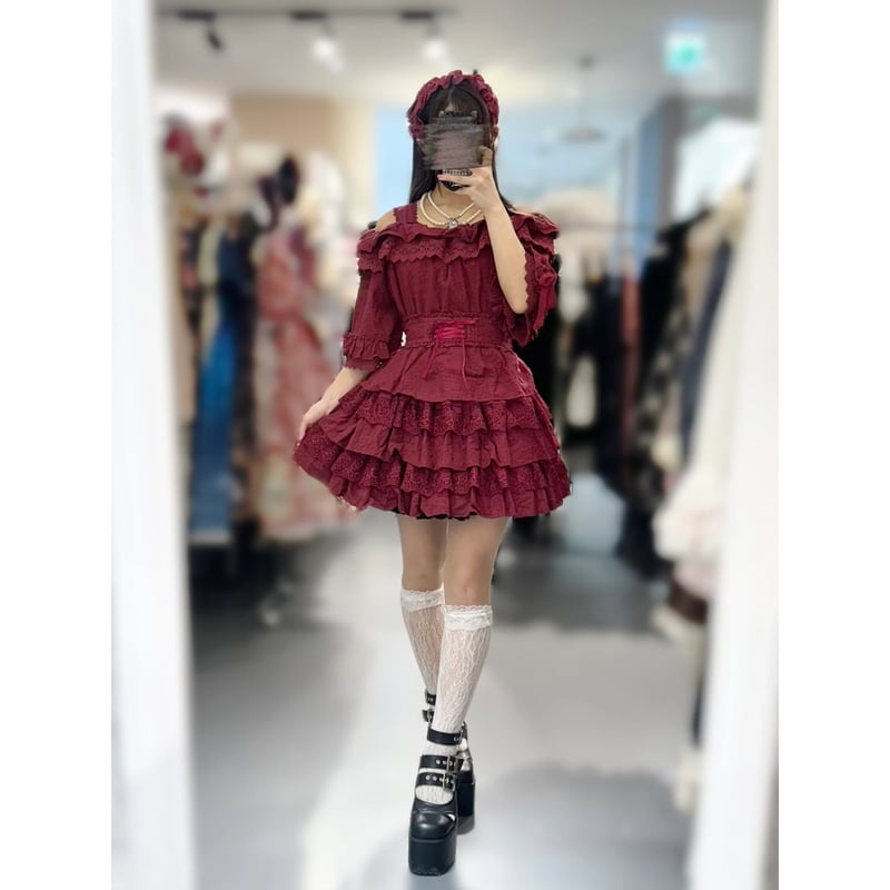 ATELIER BOZ /LAPIN AGILL スカート フリル ワインレッド(LAPIN ATELIER BOZ /LAPIN AGILL スカート フリル ワインレッド(LAPIN
