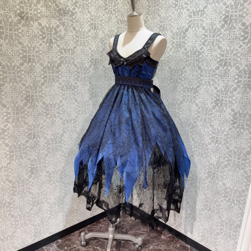 トリプルフォーチュン　triple fortune　ジャンパースカート triple*fortune》スパイダーローズジャンパースカート(黒