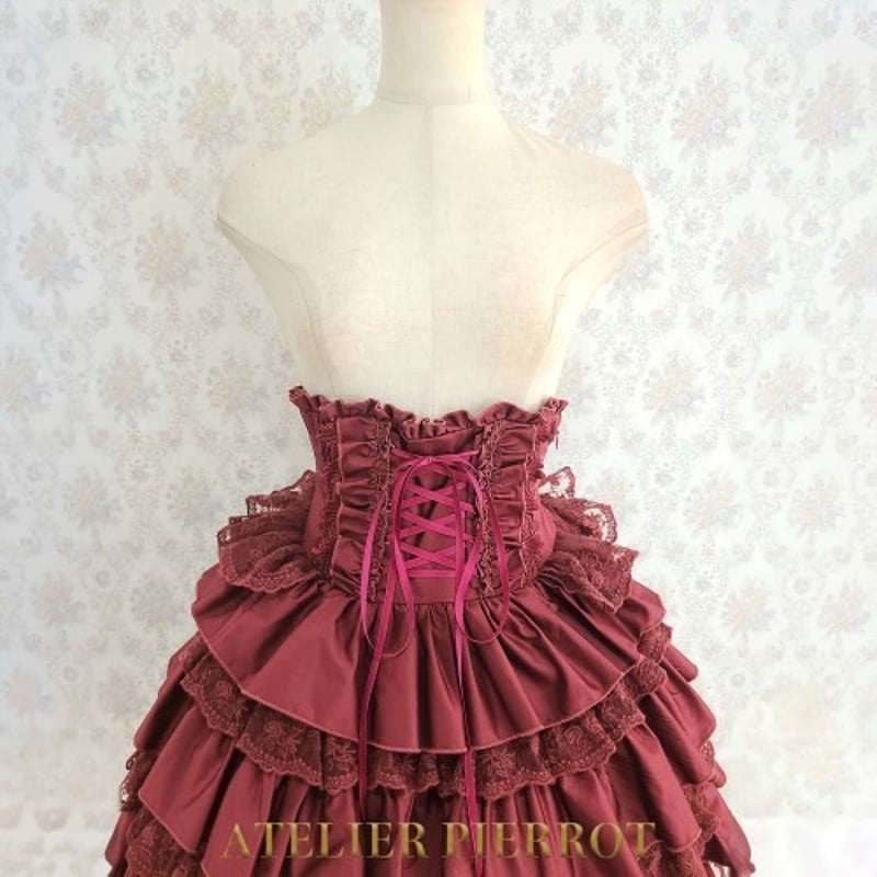 ATELIER-PIERROT】 Layered Petals Corset Skirt/T