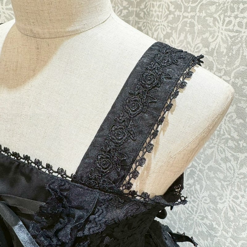 h.NAOTO】Rose Bird Cage Dress/CNF34-0067 BK/M |
