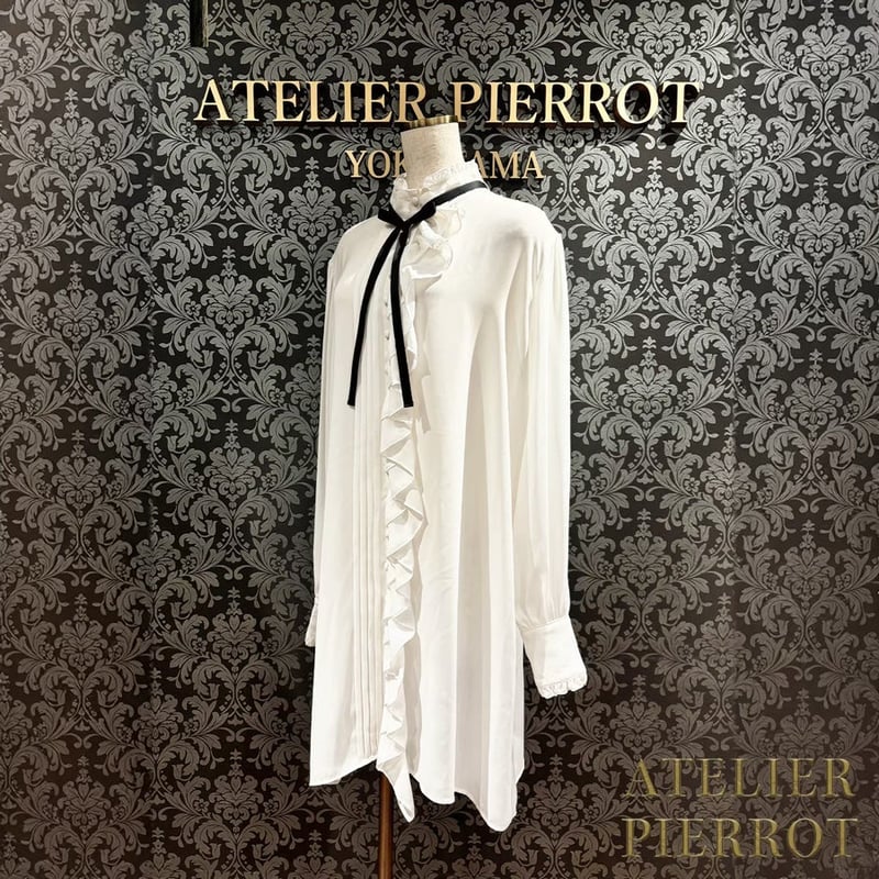 ATELIER PIERROT】Modern Flounce Long Blouse/TBL