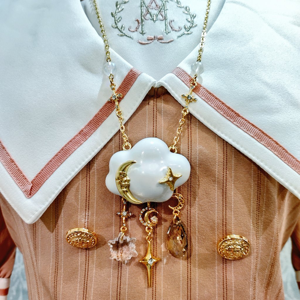 星箱Works】ふわふわ雲と星のネックレス/P37402048G【お取り寄せ