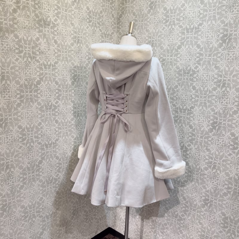 Amavel】リボンビットフーディフレアコート/125201049 | KIST ONLIN