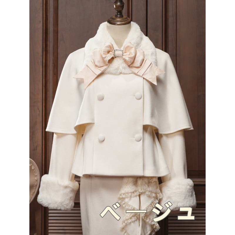 ラベンダー ショート/クロップド ジョセフィーヌ デザイン コート ボレロ 毛皮 MARcourt ONLINE STORE - マーコートオンラインストア