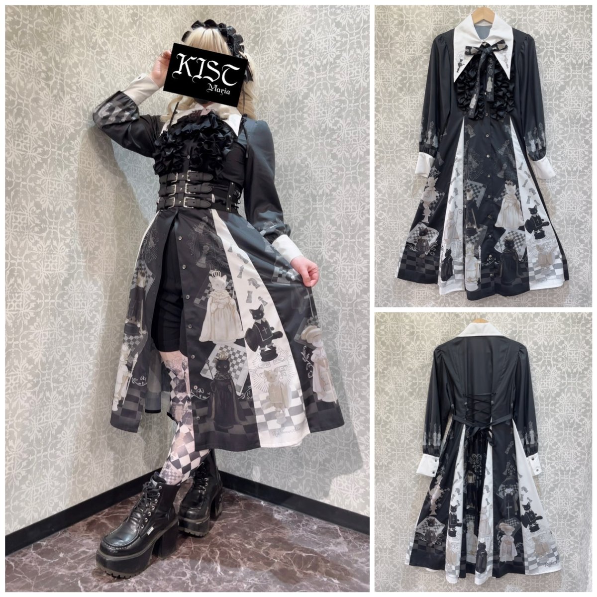 4r2951 新品 Alice Magic アリスマジック　ワンピース スーツ Alice Magic (アリスマジック) 紺ボレロチェックワンピース