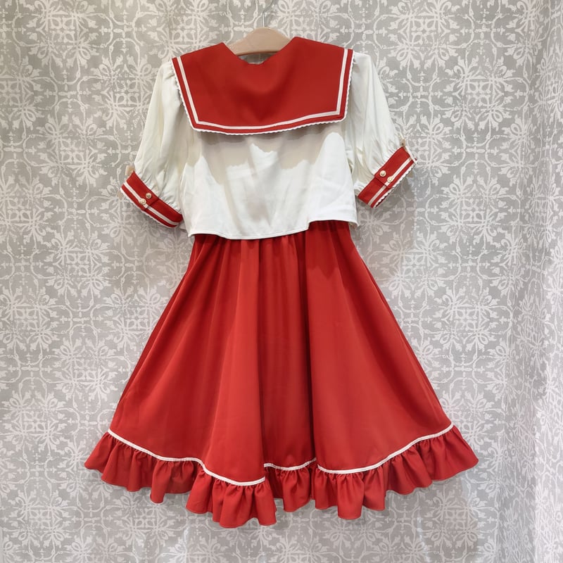 Amavel】Fancy Heart セットアップセーラーワンピース/124170423 |
