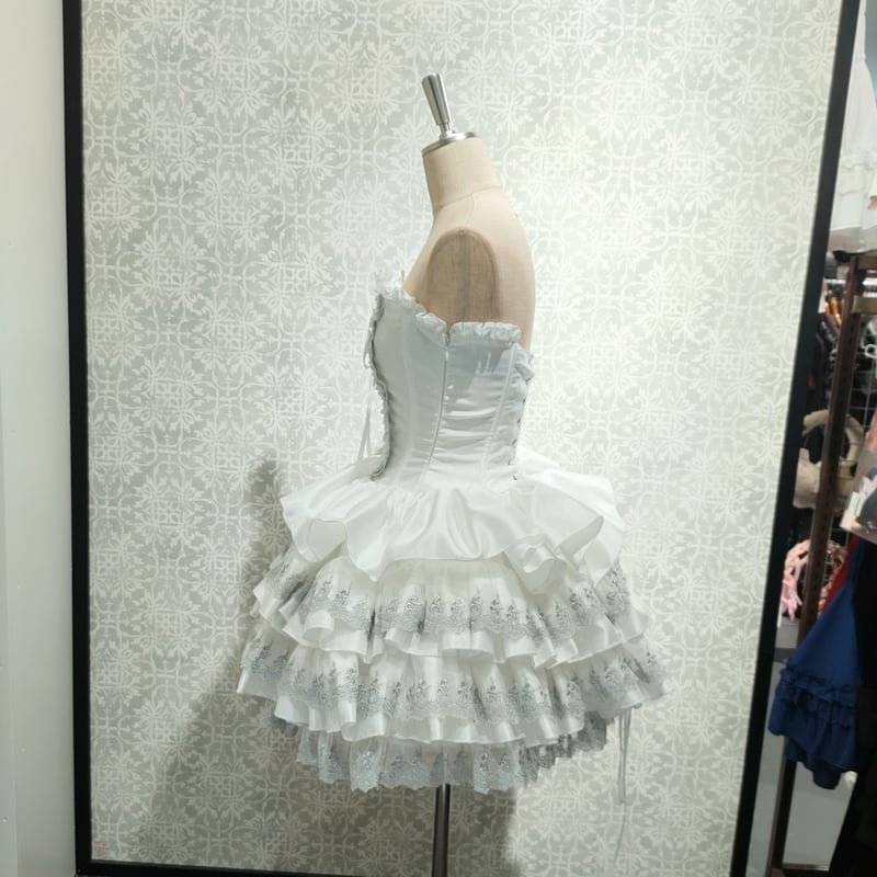 ATELIER-PIERROT】Mini Corset Dress (シルバーレースver)