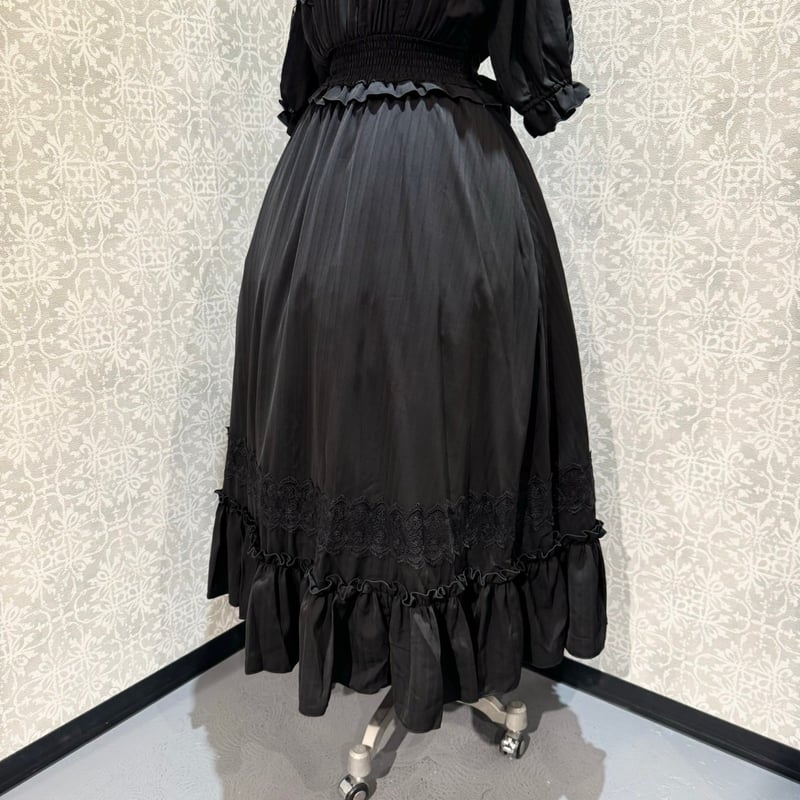 美品 AMERI PENTAGON NECK ロングワンピース pop188