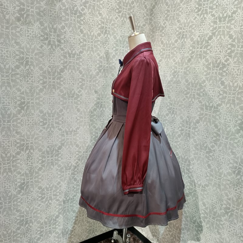 HEIHEIハートモチーフ 赤 長袖ワンピース HEIHEIハートモチーフ 赤 長袖ワンピース HEIHEIハートモチーフ 赤