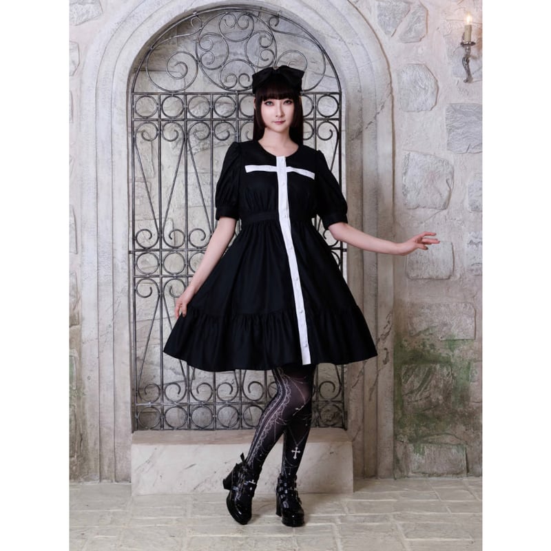 【nabe190様用】SHADOW CUT /Pictures Of Death MIHO MATSUDA】ワンピース・モーゼズ｜Short 着丈90cm/506010 |