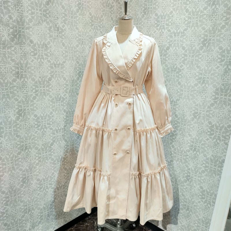 トーベル BELLEBALARD フリルトレンチコート 13号 LA BELLE ETUDE