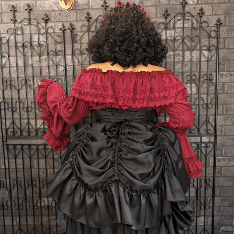 ATELIER Pierrot 姫袖シャーリングトップス ATELIER PIERROT】シャーリング姫袖ブラウス