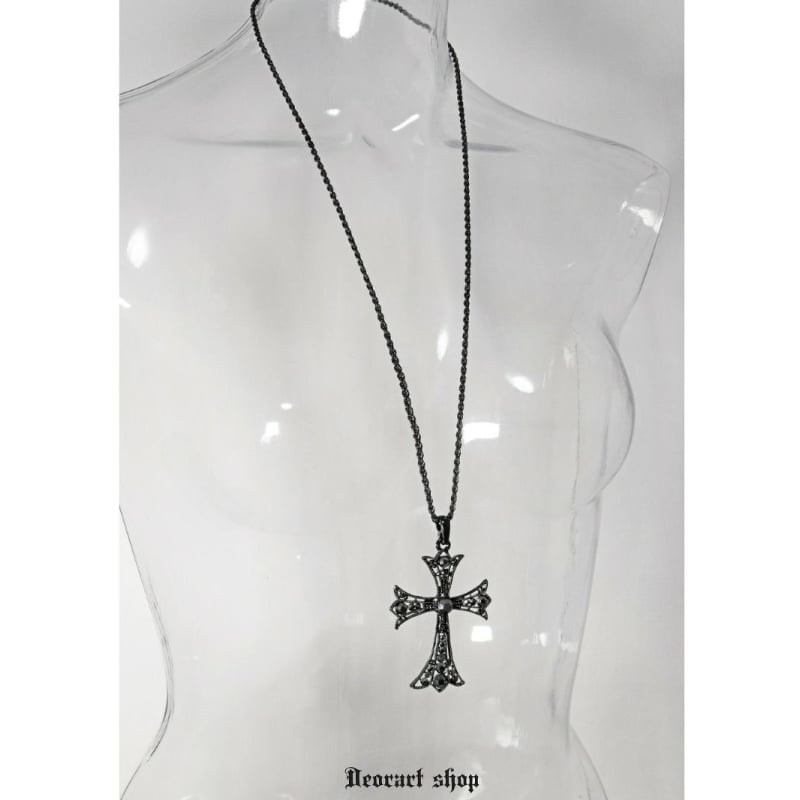 Deorart】ラインストーン・クロスモチーフ ネックレス＆ペンダント