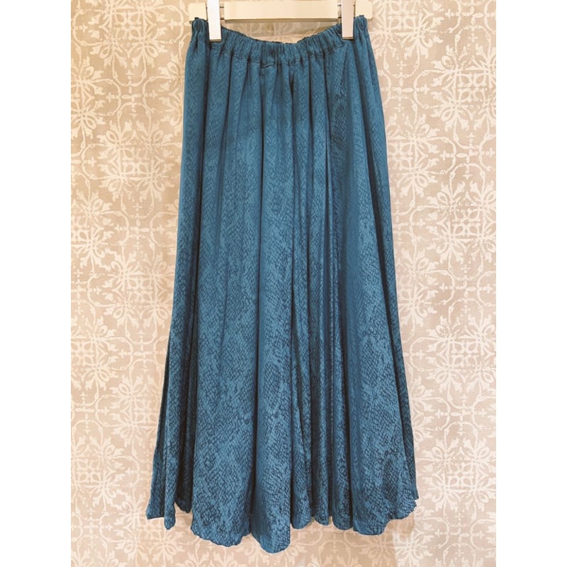 【美品】h.NAOTO スカート h.NAOTO】Snake Jacquard Flared Skirt/CNF33-S065