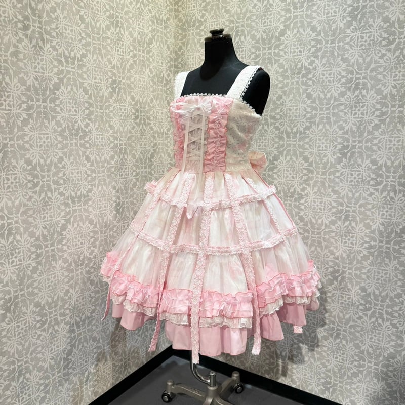 h.NAOTO】Bird Cage Dress/CNF37-O021 WH-PK/M | K h.NAOTO】Bird Cage Dress/CNF37-O021 WH-PK/M | K