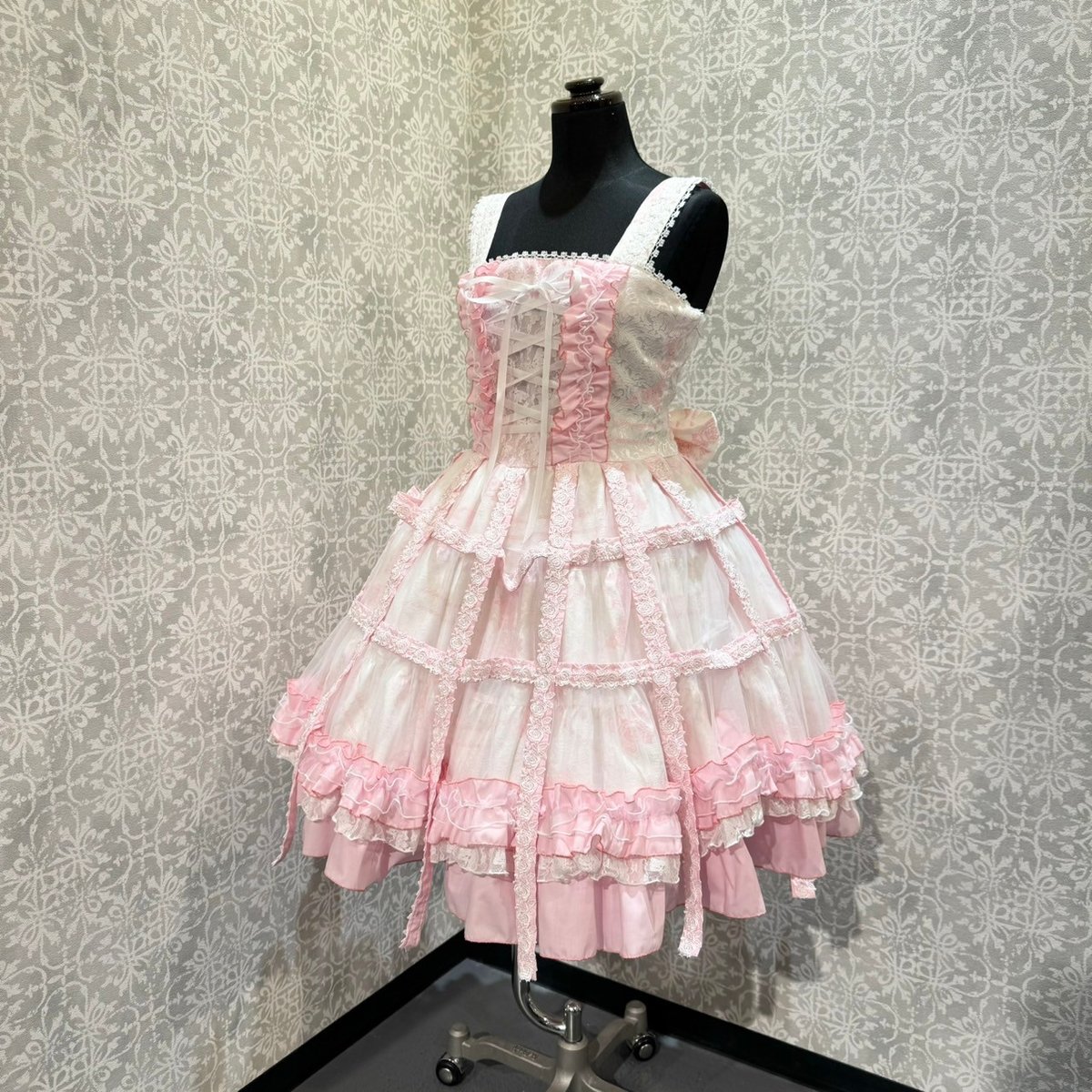 h.NAOTO】Bird Cage Dress/CNF37-O021 WH-PK/M | K h.NAOTO】Bird Cage Dress/CNF37-O021 WH-PK/M | K