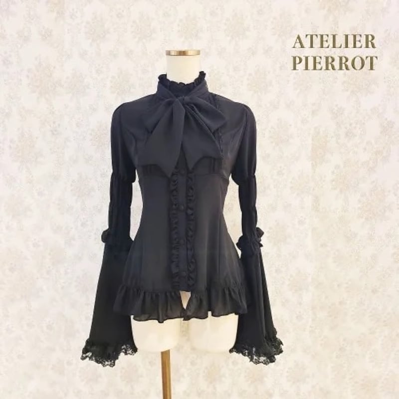 ATELIER-PIERROT】Stand Collar Princess Sleeve B