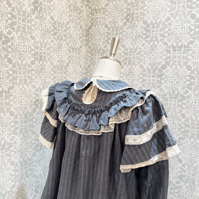 ブラウスのみ　ベアーズベーカリー　星箱ワークス　パープル　フリル　ロリータ ブラウスのみベアーズベーカリー星箱ワークスパープルフリルロリータ