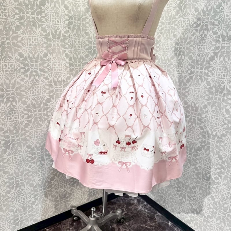 アマベル、スゥイーツホイッププリントスカート＆ブラウス Amavel】Sweet Whip プリントスカート /125410847 | KIST