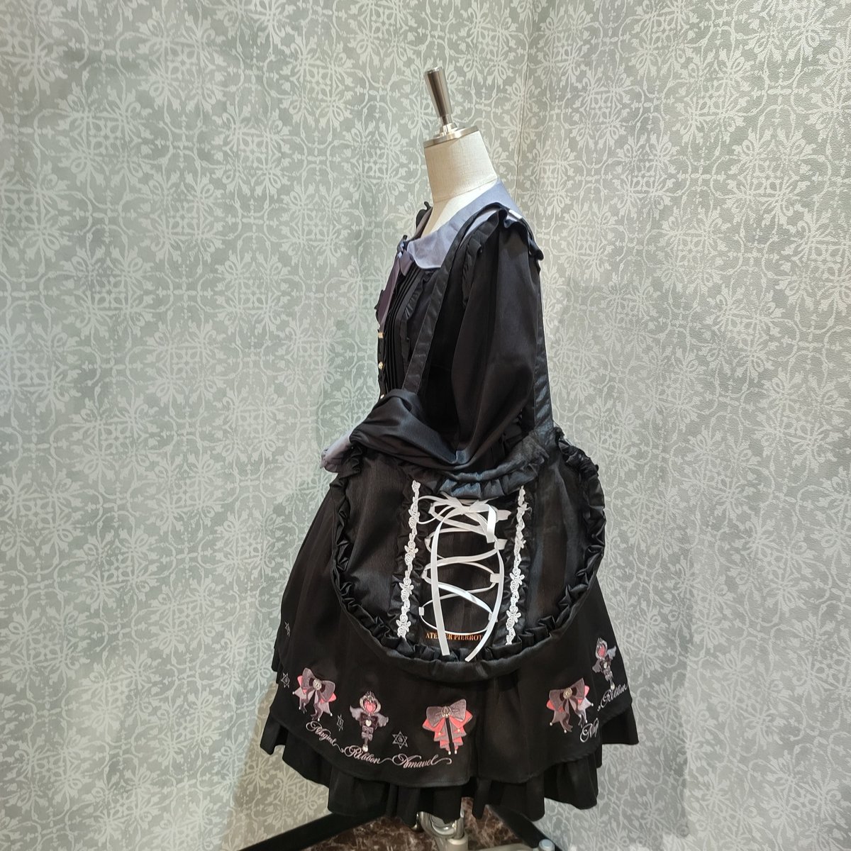 ATELIER-PIERROT】Lace up Ribbon Heart Bag/AK-14
