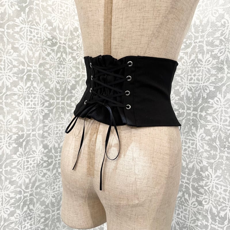 MIHO MATSUDA ゴシックベアワンピース 黒M ボーンコルセット ドレス MIHO MATSUDA (ミホマツダ） ワンピース