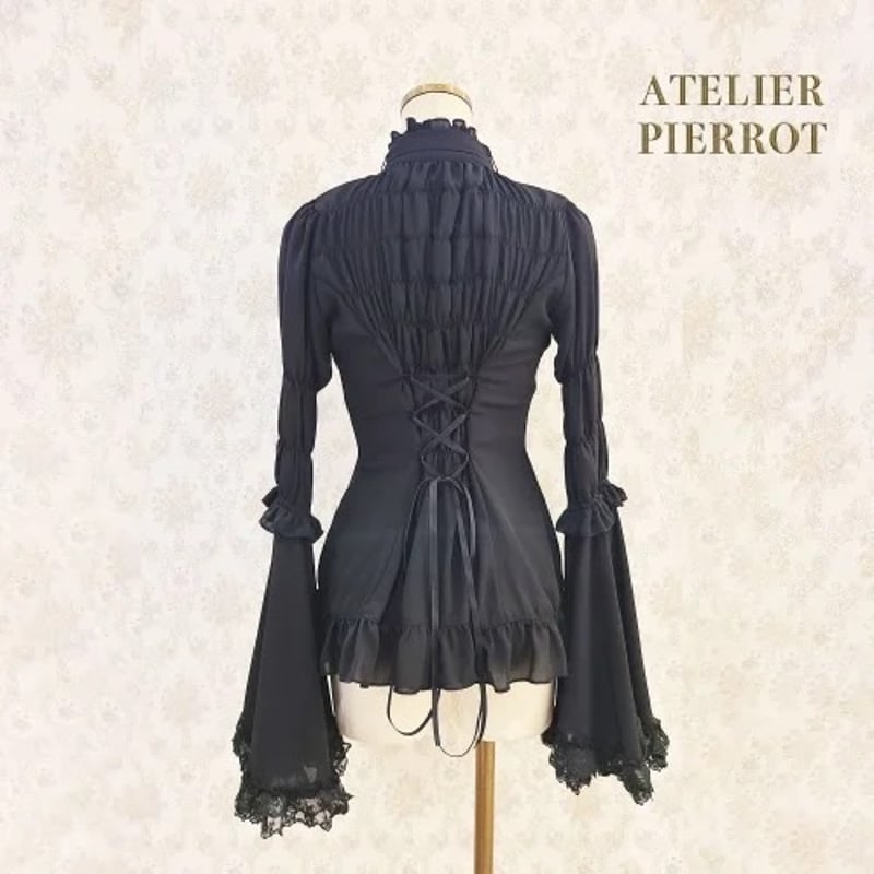 ATELIER-PIERROT】Stand Collar Princess Sleeve B ATELIER-PIERROT】Stand Collar Princess Sleeve B