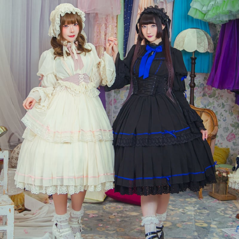 星箱works ドール・イン・キャビネット ジュリエットスリーブドレス 黒 星箱Works】ドール・イン・キャビネット ジュリエットスリーブドレス