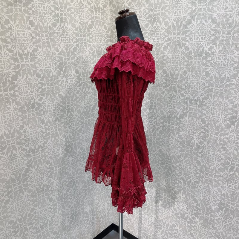 ATELIER-PIERROT】hirring princess sleeve blouse