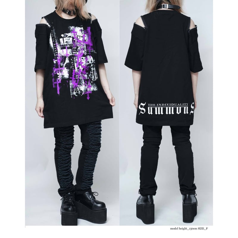 SEXPOTReVeNGe】Shoulder Zip Original Cutsew Dir