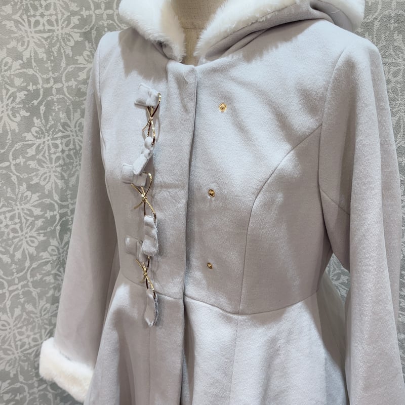 Amavel】リボンビットフーディフレアコート/125201049 | KIST ONLIN