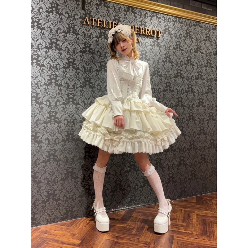 ATELIER-PIERROT】 Melty Ribbon Tier Skirt/TSK-2